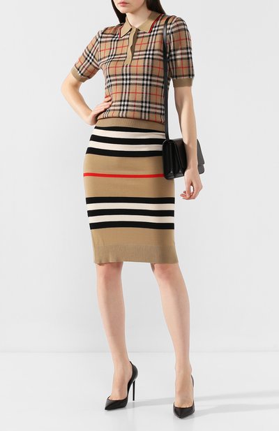Шерстяная юбка BURBERRY, арт. 8015918, фото 2