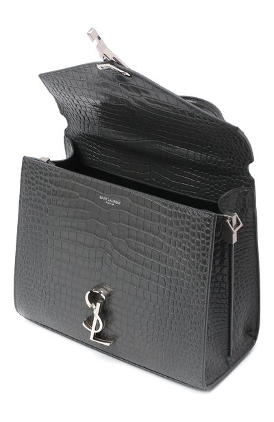 Сумка cassandra medium SAINT LAURENT темно-серого цвета по цене 299500 руб., арт. 623931/DND0E, фото 4 Сумка cassandra medium SAINT LAURENT, арт. 623931/DND0E, фото 4