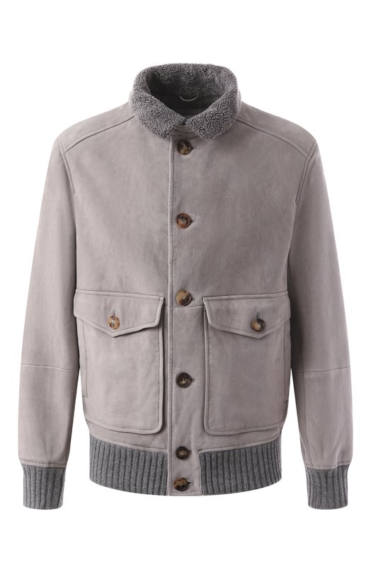 Дубленка из овчины Brunello Cucinelli MPMLV1952 Серый MPMLV1952