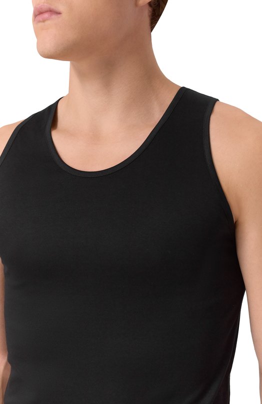 Хлопковая майка Zimmerli 286-1440 Чёрный  286-1440 Фото 5