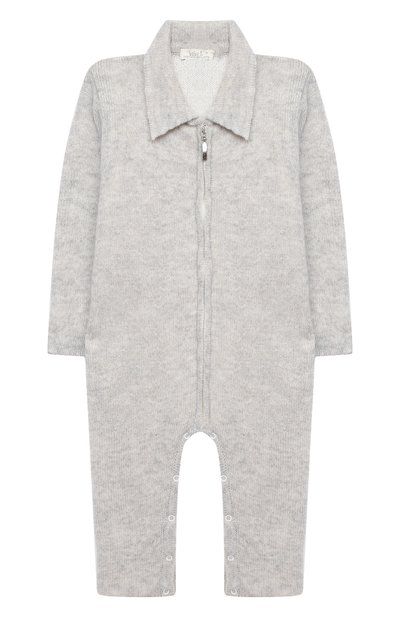 Кашемировый комбинезон BABY T серого цвета по цене 22000 руб., арт. 20AIC881TZ/18M-3A, фото 1 Кашемировый комбинезон BABY T, арт. 20AIC881TZ/18M-3A, фото 1
