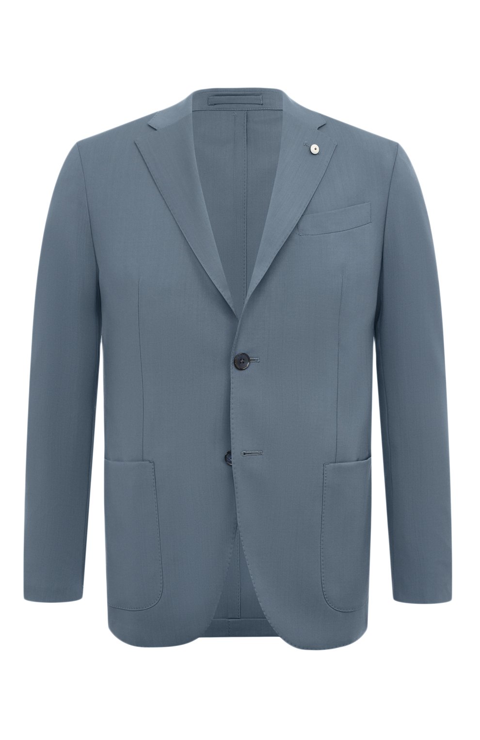 Шерстяной пиджак L.B.M. 1911 синего цвета по цене 87550 руб., арт. 2652/34030, фото 1 Шерстяной пиджак L.B.M. 1911, арт. 2652/34030, фото 1