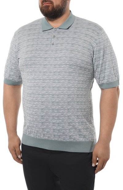 Хлопковое поло ANDREA CAMPAGNA, арт. SU23-93103/60, фото 3