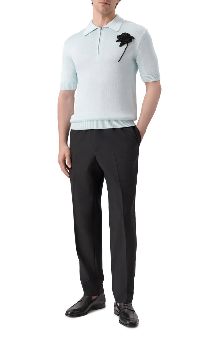 Поло из хлопка и льна JIL SANDER, арт. J21GL0114-J18341, фото 1