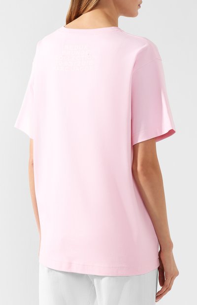 Хлопковая футболка MARC JACOBS (THE) светло-розового цвета по цене 11050 руб., арт. M4007844, фото 4 Хлопковая футболка MARC JACOBS (THE), арт. M4007844, фото 4