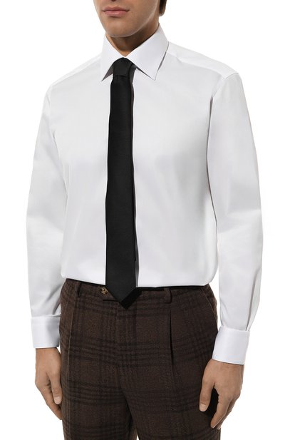 Хлопковая сорочка ZILLI белого цвета по цене 99500 руб., арт. CLAA01M010012212U, фото 3 Хлопковая сорочка ZILLI, арт. CLAA01M010012212U, фото 3