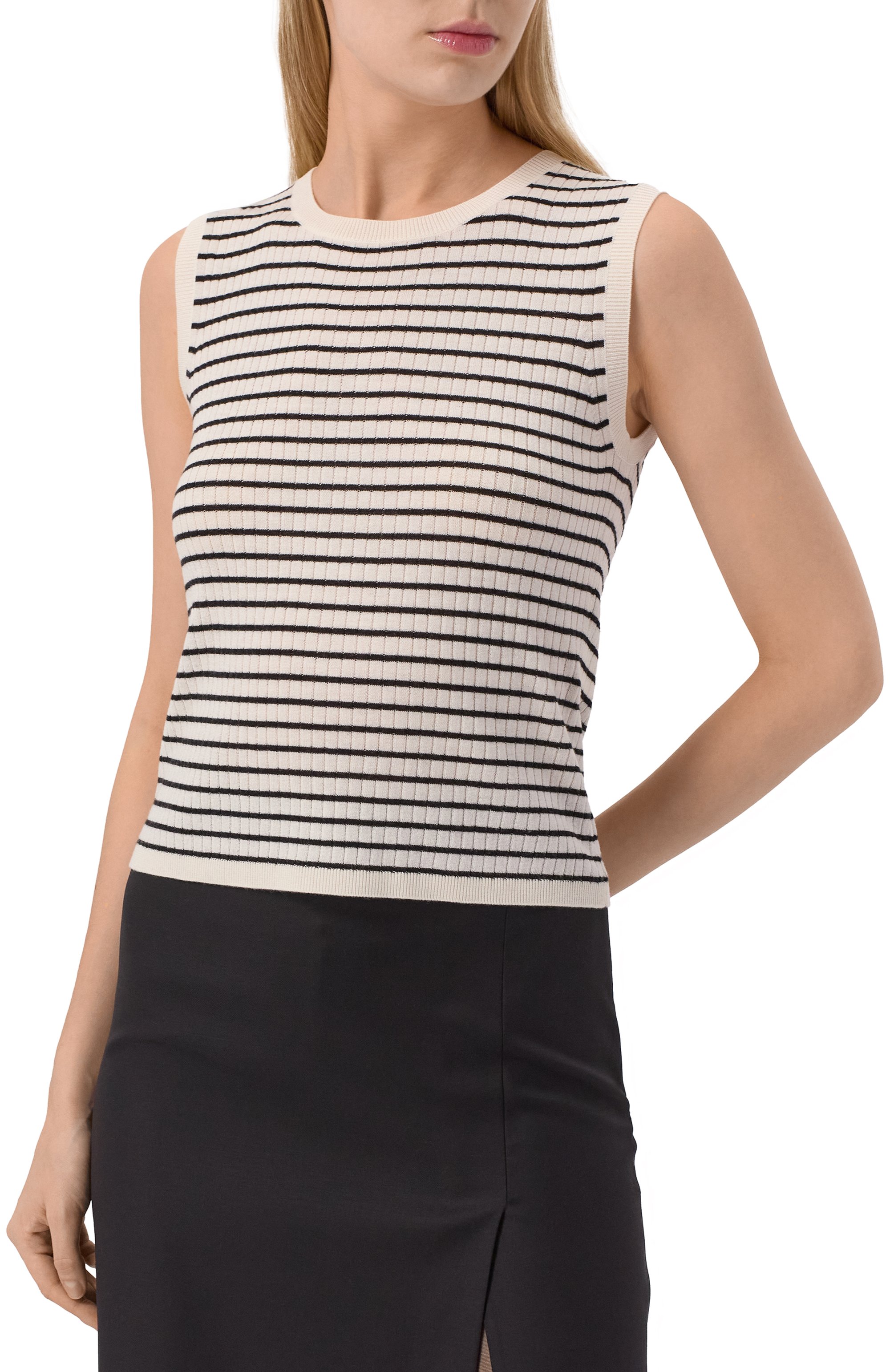 Топ из шелка и шерсти  MAX MARA STUDIO, арт. VALERIA, фото 3