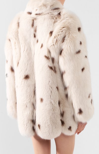 Шуба из меха лисицы SAINT LAURENT, арт. 606853/Y7WK2, фото 4