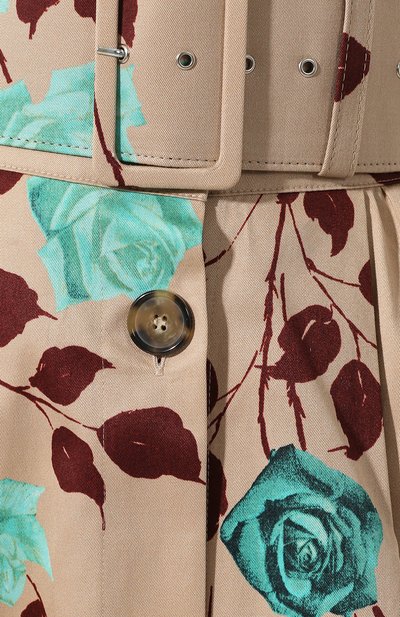 Хлопковая юбка MSGM бежевого цвета по цене 69600 руб., арт. 2841MDD72 207172, фото 5 Хлопковая юбка MSGM, арт. 2841MDD72 207172, фото 5