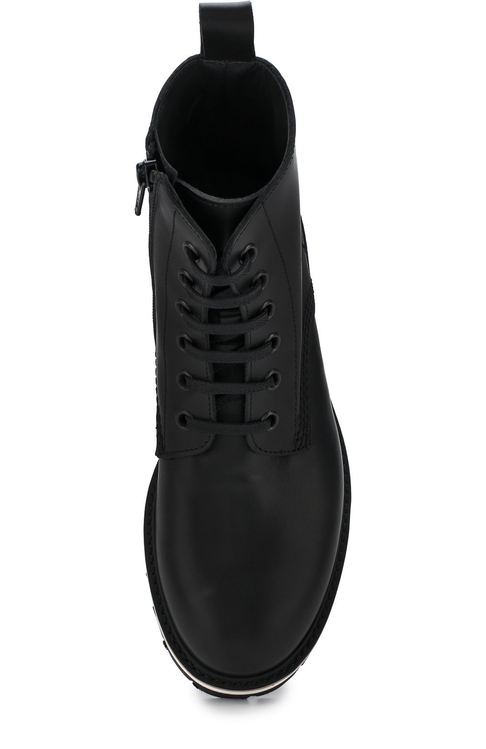 Кожаные ботинки на контрастной подошве DSQUARED2, арт. 54261/28-35, фото 4