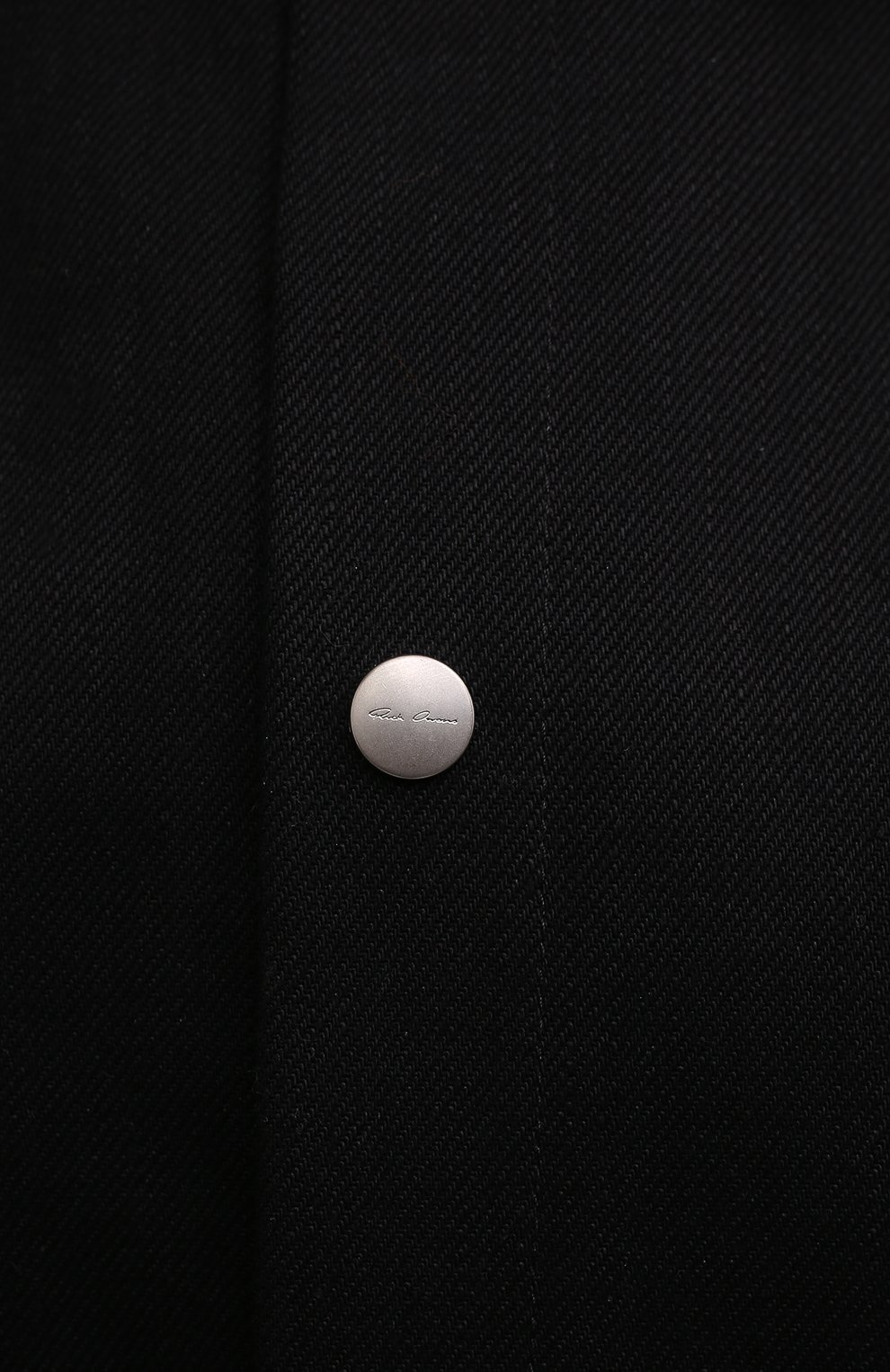 Джинсовый жакет RICK OWENS черного цвета по цене 121000 руб., арт. R002A7793/DBB, фото 5 Джинсовый жакет RICK OWENS, арт. R002A7793/DBB, фото 5