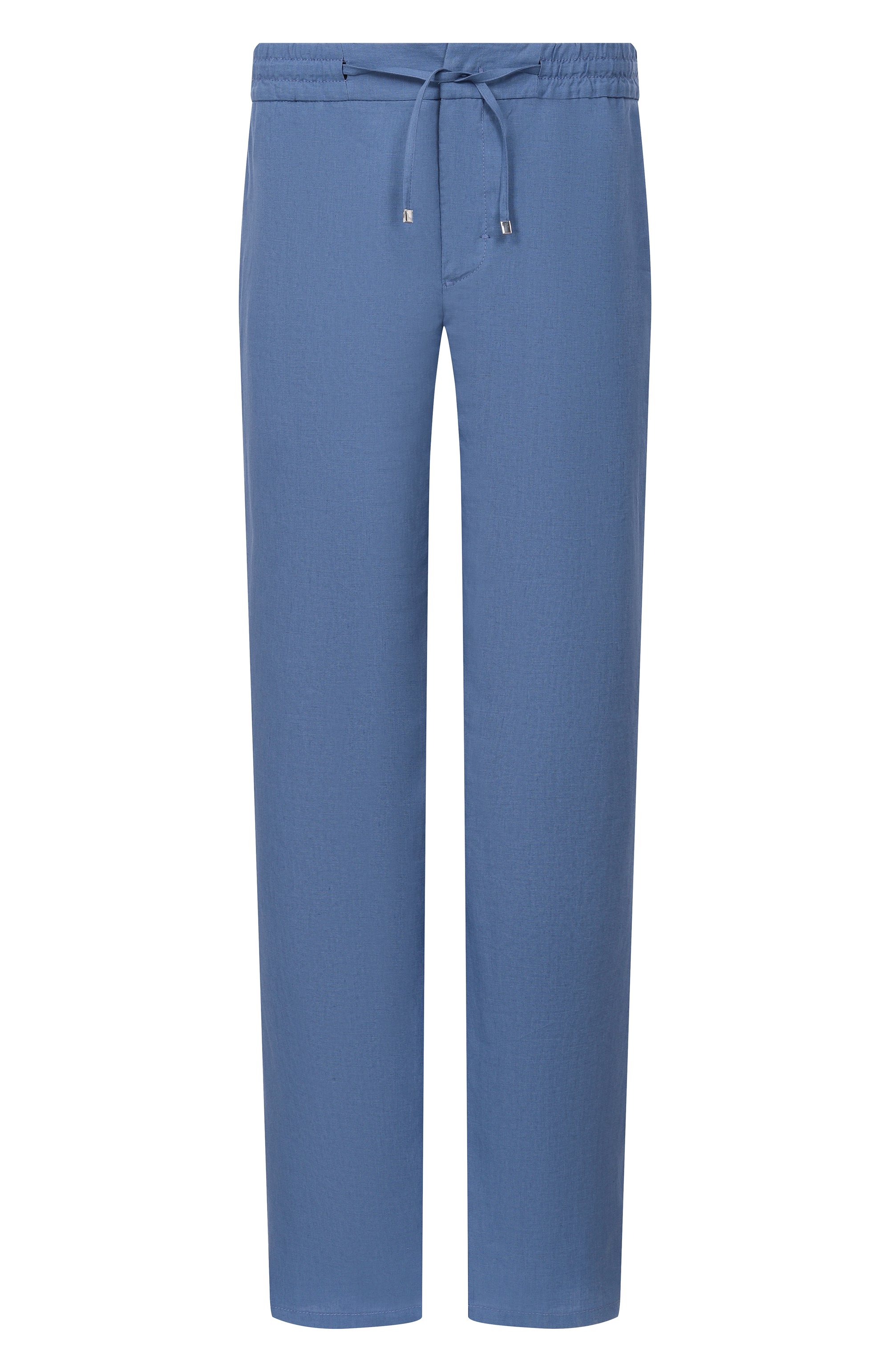 Льняные брюки ZILLI голубого цвета по цене 146000 руб., арт. CP201CM0800VZGM00, фото 1 Льняные брюки ZILLI, арт. CP201CM0800VZGM00, фото 1