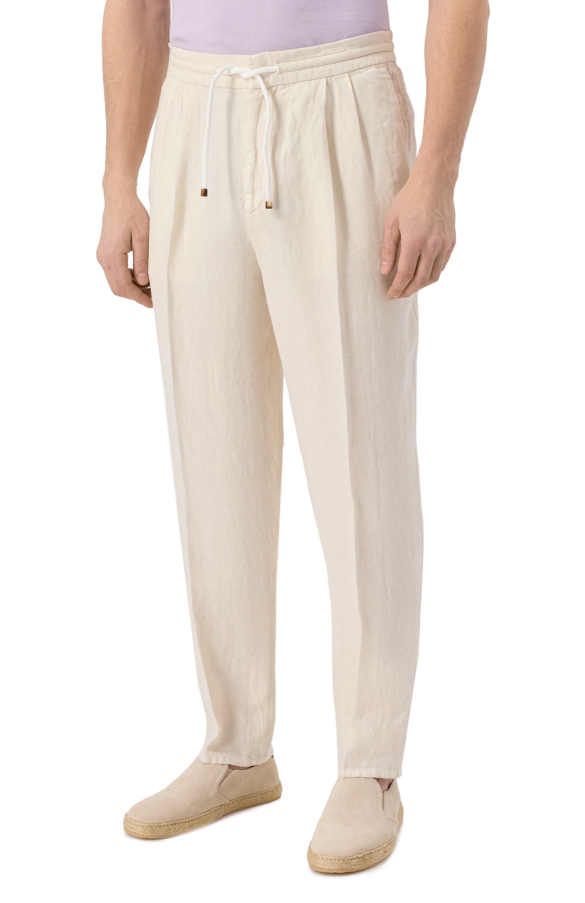 Льняные брюки BRUNELLO CUCINELLI, арт. M243DE1710, фото 3