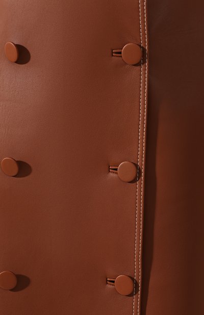 Кожаная юбка ESCADA коричневого цвета по цене 136500 руб., арт. 5032751, фото 5 Кожаная юбка ESCADA, арт. 5032751, фото 5
