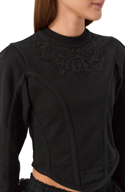 Хлопковый топ ANN DEMEULEMEESTER черного цвета по цене 113000 руб., арт. B0014526/FA799, фото 5 Хлопковый топ ANN DEMEULEMEESTER, арт. B0014526/FA799, фото 5