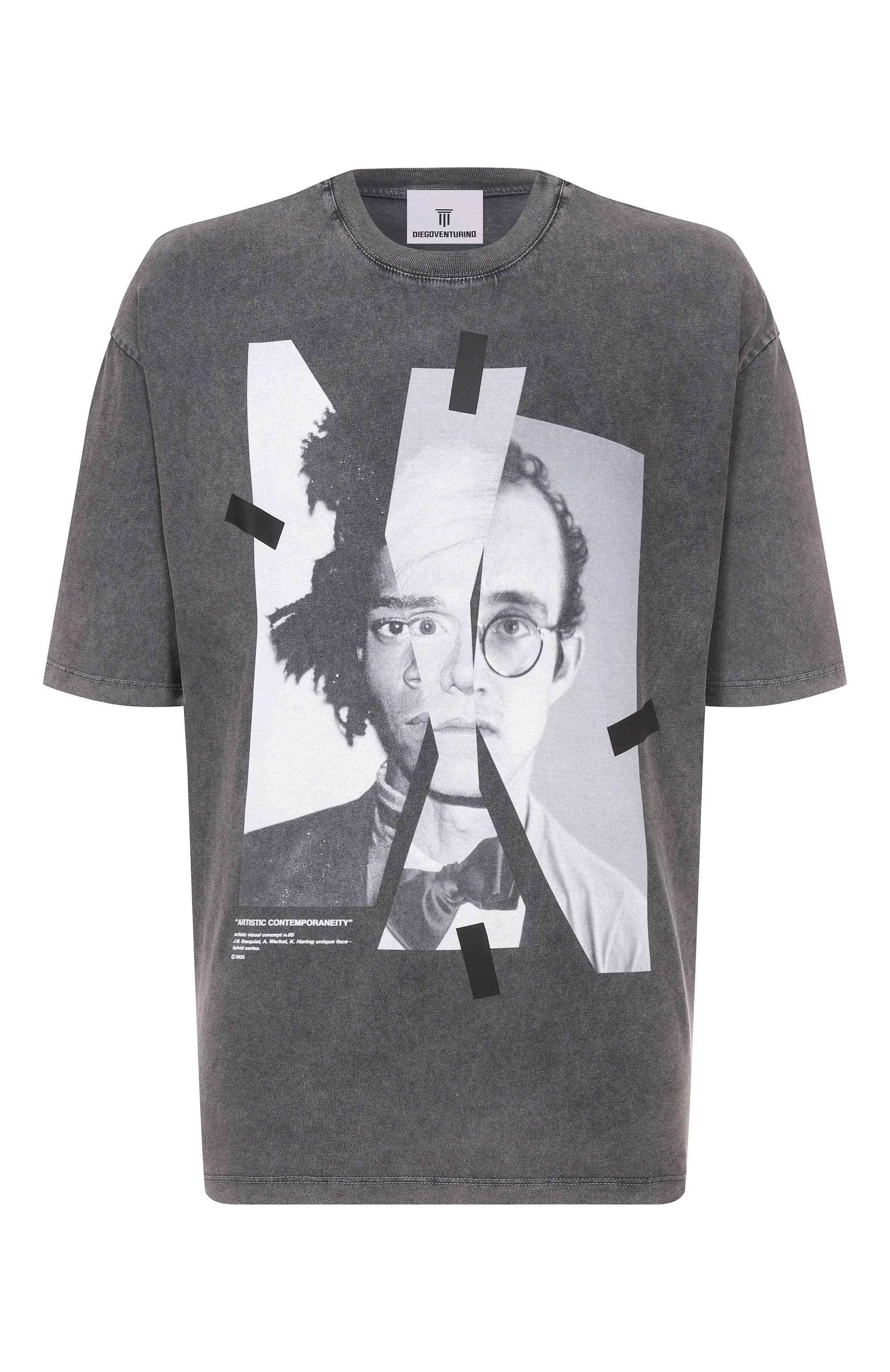 Хлопковая футболка DIEGO VENTURINO, арт. DVTS0BWH, фото 1