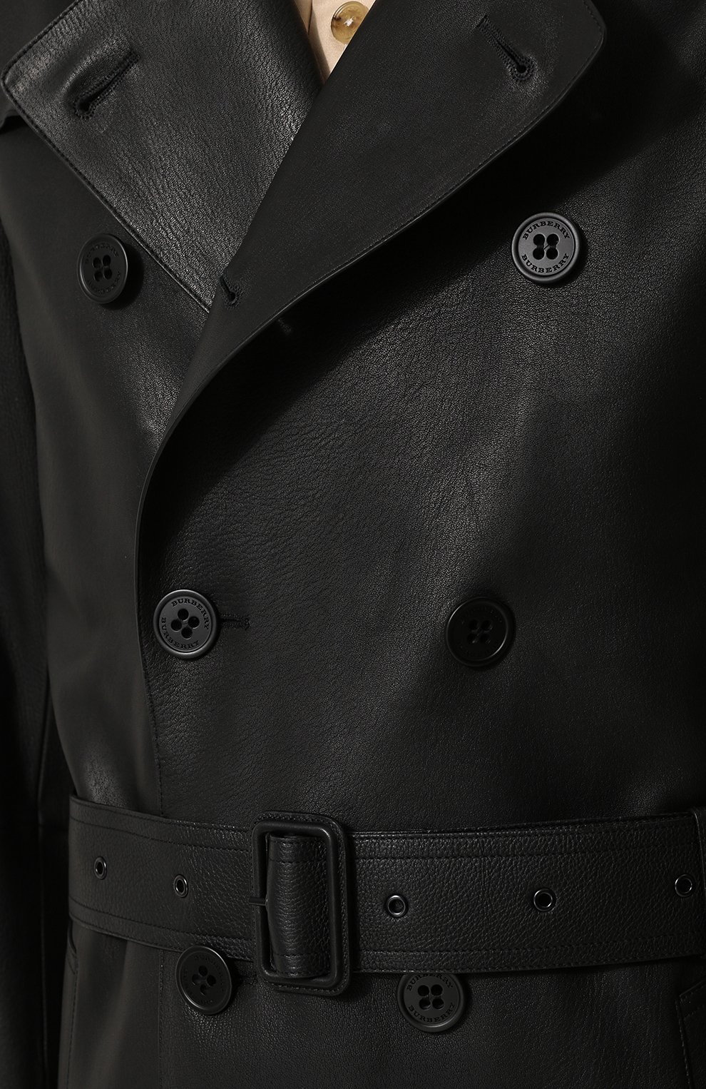 Кожаный тренч с поясом BURBERRY, арт. 4051825, фото 5