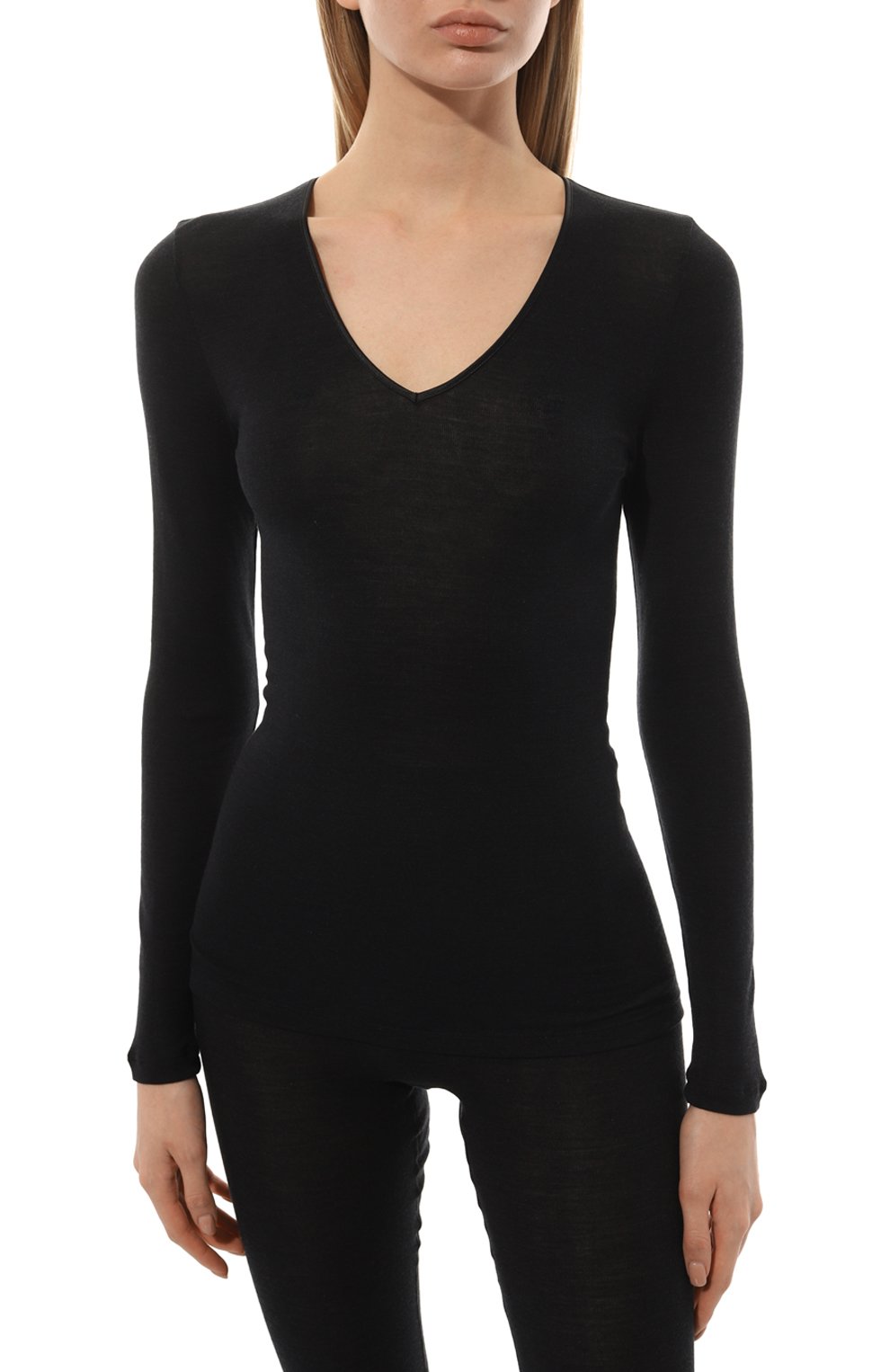 Лонгслив из шерсти и шелка HANRO, арт. 071418., фото 3