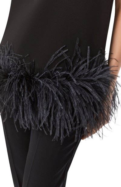 Топ с отделкой перьями MAX MARA STUDIO, арт. MSEVELL0, фото 5