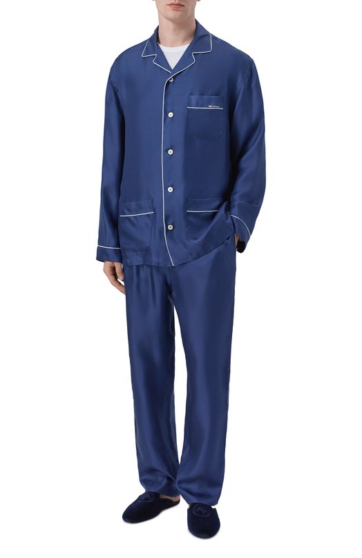 Шелковая рубашка Kiton UNWM011K0761H Синий  UNWM011K0761H Фото 2