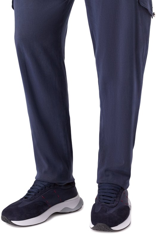 Комбинированные кроссовки Kiton USSA374N0133302 Синий  USSA374N0133302 Фото 3