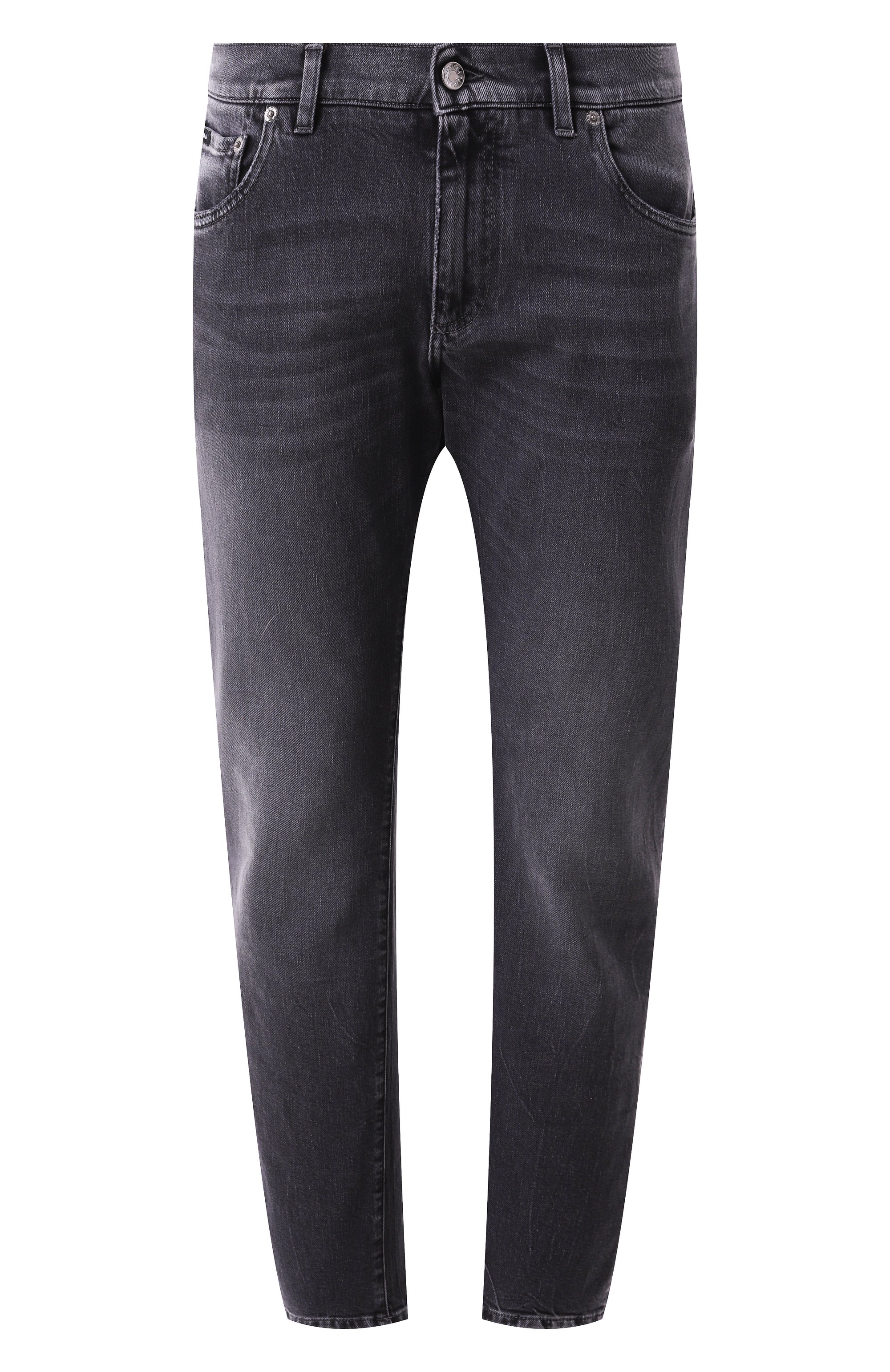 Джинсы slim DOLCE & GABBANA темно-серого цвета по цене 95050 руб., арт. GY07CZ/G8MV4, фото 1 Джинсы slim DOLCE & GABBANA, арт. GY07CZ/G8MV4, фото 1
