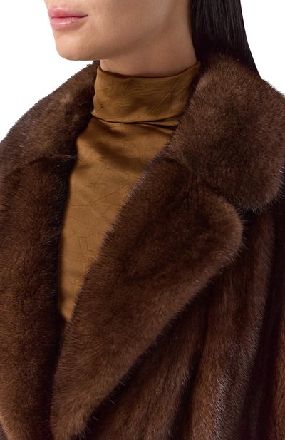 Шуба из норки РУССКИЙ МЕХ коричневого цвета по цене 1200000 руб., арт. 71 РМ, фото 5 Шуба из норки РУССКИЙ МЕХ, арт. 71 РМ, фото 5