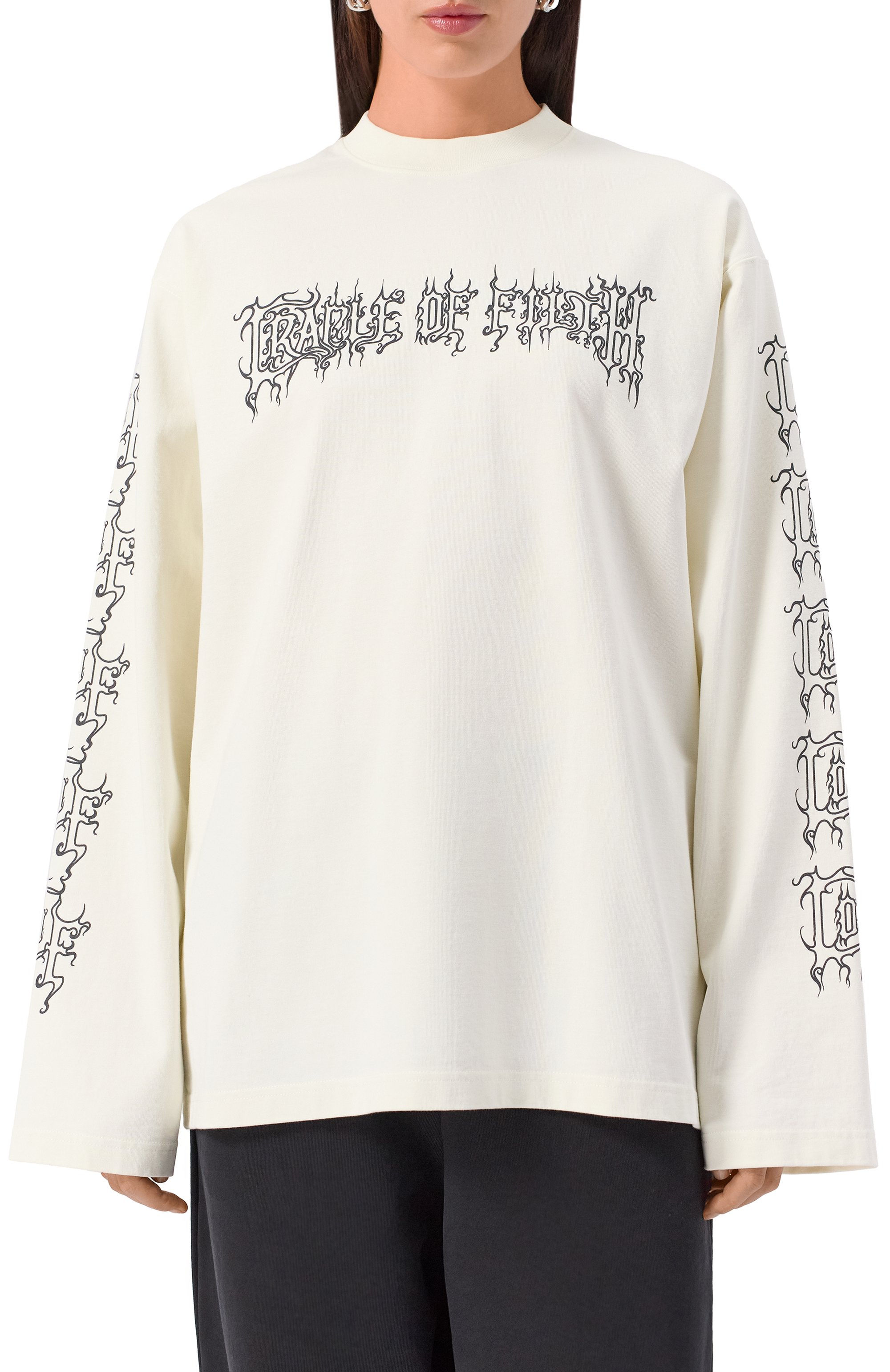 Хлопковый лонгслив VETEMENTS, арт. UCF76LS100I/1100 INTERL0CK, фото 6