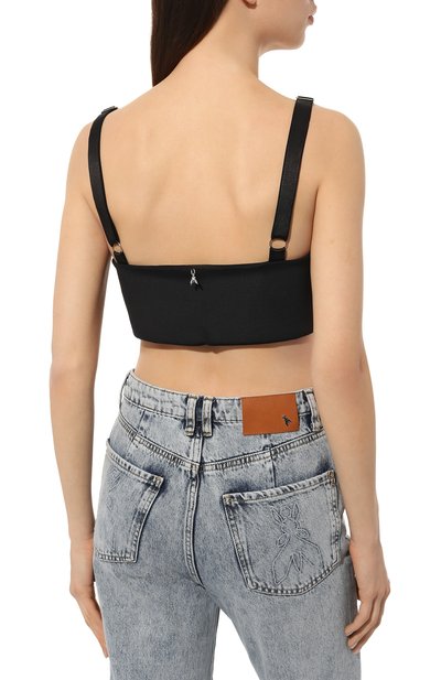 Бра-топ PATRIZIA PEPE черного цвета по цене 13800 руб., арт. 8I0131_J088, фото 4 Бра-топ PATRIZIA PEPE, арт. 8I0131_J088, фото 4