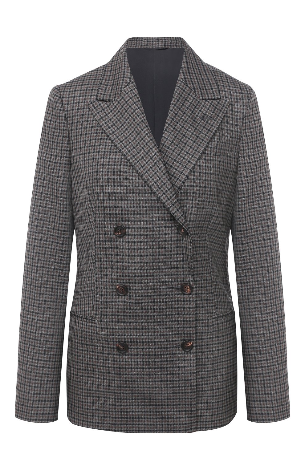 Шерстяной жакет BRUNELLO CUCINELLI коричневого цвета по цене 515500 руб., арт. MA1978876P, фото 1 Шерстяной жакет BRUNELLO CUCINELLI, арт. MA1978876P, фото 1