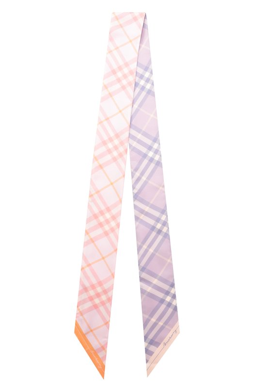 Шелковый шарф-твилли Burberry 8110364 Розовый  8110364 Фото 3