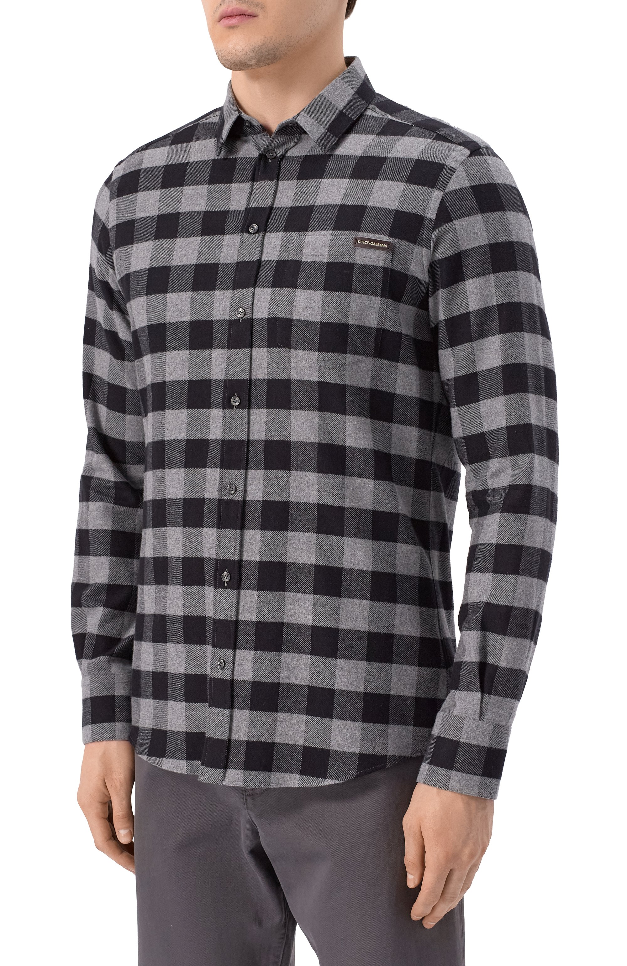 Хлопковая рубашка DOLCE & GABBANA, арт. G5JZ9T/GJ289, фото 3