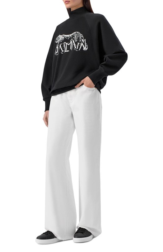 Кожаные кеды B-Court Balmain GN1VI690/LVTR Чёрный  GN1VI690/LVTR Фото 3