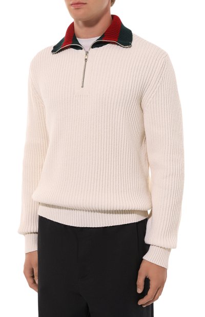 Шерстяной свитер GUCCI белого цвета по цене 176500 руб., арт. 770440/XKDNE, фото 3 Шерстяной свитер GUCCI, арт. 770440/XKDNE, фото 3