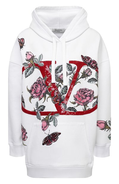 Женский хлопковое худи VALENTINO, арт. WB3MF10D6L1