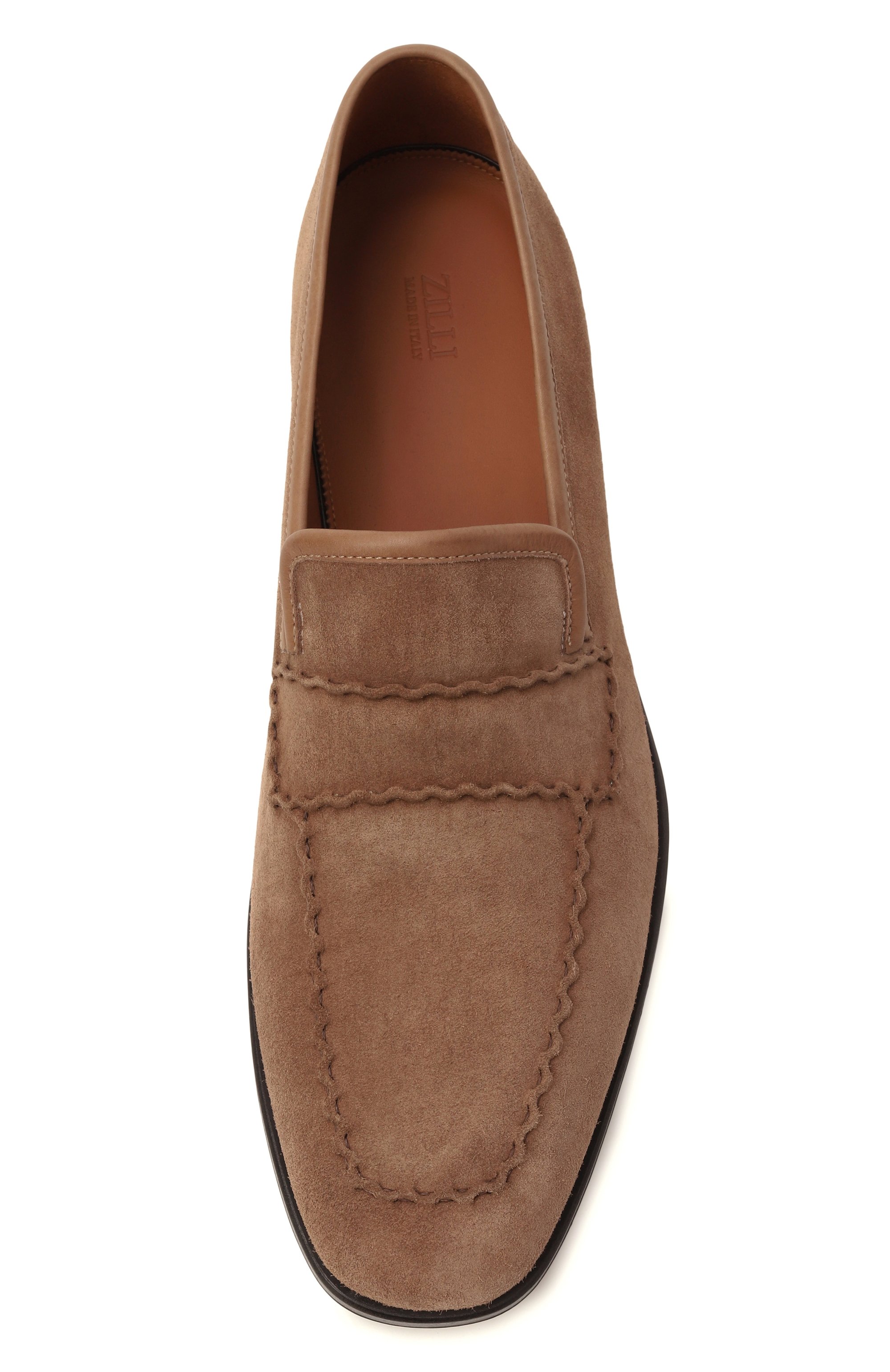 Замшевые лоферы ZILLI, арт. H0174AM1107VLSW03, фото 6