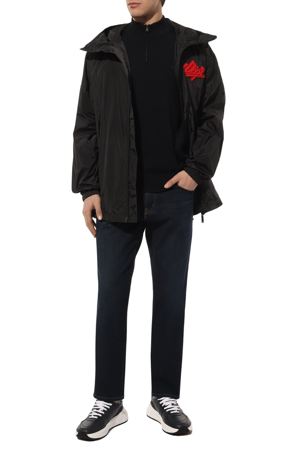 Хлопковый джемпер BOSS, арт. 50482631, фото 2