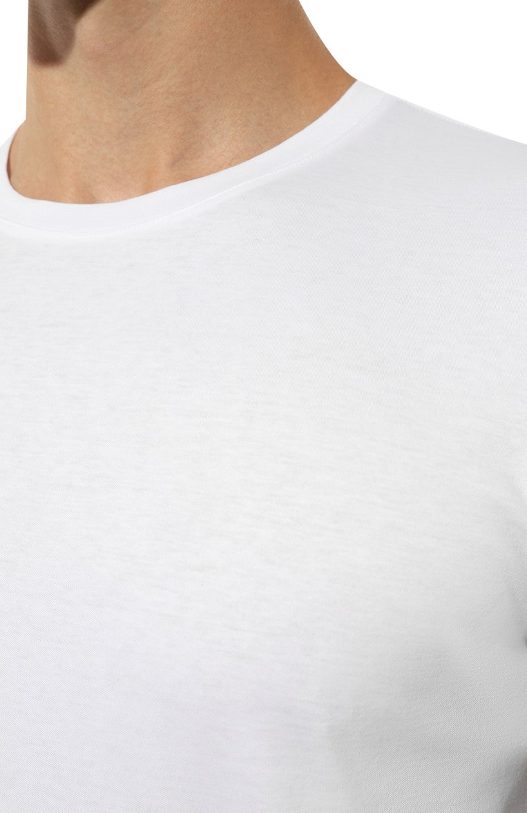Мужская хлопковая футболка VAN LAACK белого цвета, арт. PAR0/180031 | Фото 5 (Кросс-КТ: домашняя одежда; Рукава: Короткие; Длина (для топов): Стандартные; Материал сплава: Проставлено; Материал внешний: Хлопок; Драгоценные камни: Проставлено)