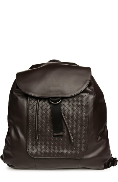 Кожаный рюкзак с клапаном и внешним карманом BOTTEGA VENETA, арт. 361014/VQ121, фото 1