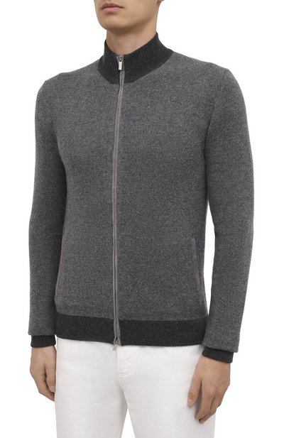 Кашемировый кардиган IL BORGO CASHMERE серого цвета по цене 132500 руб., арт. 56-621G0, фото 4 Кашемировый кардиган IL BORGO CASHMERE, арт. 56-621G0, фото 4