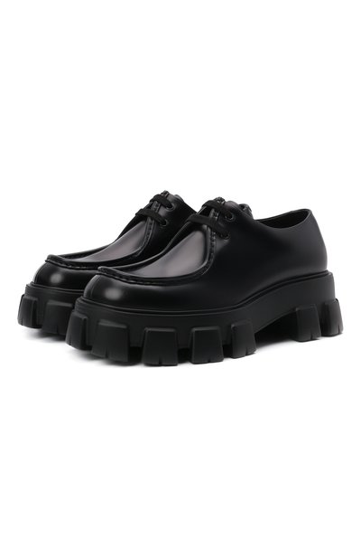 Кожаные дерби PRADA, арт. 2EE355-B4L-F0002, фото 1