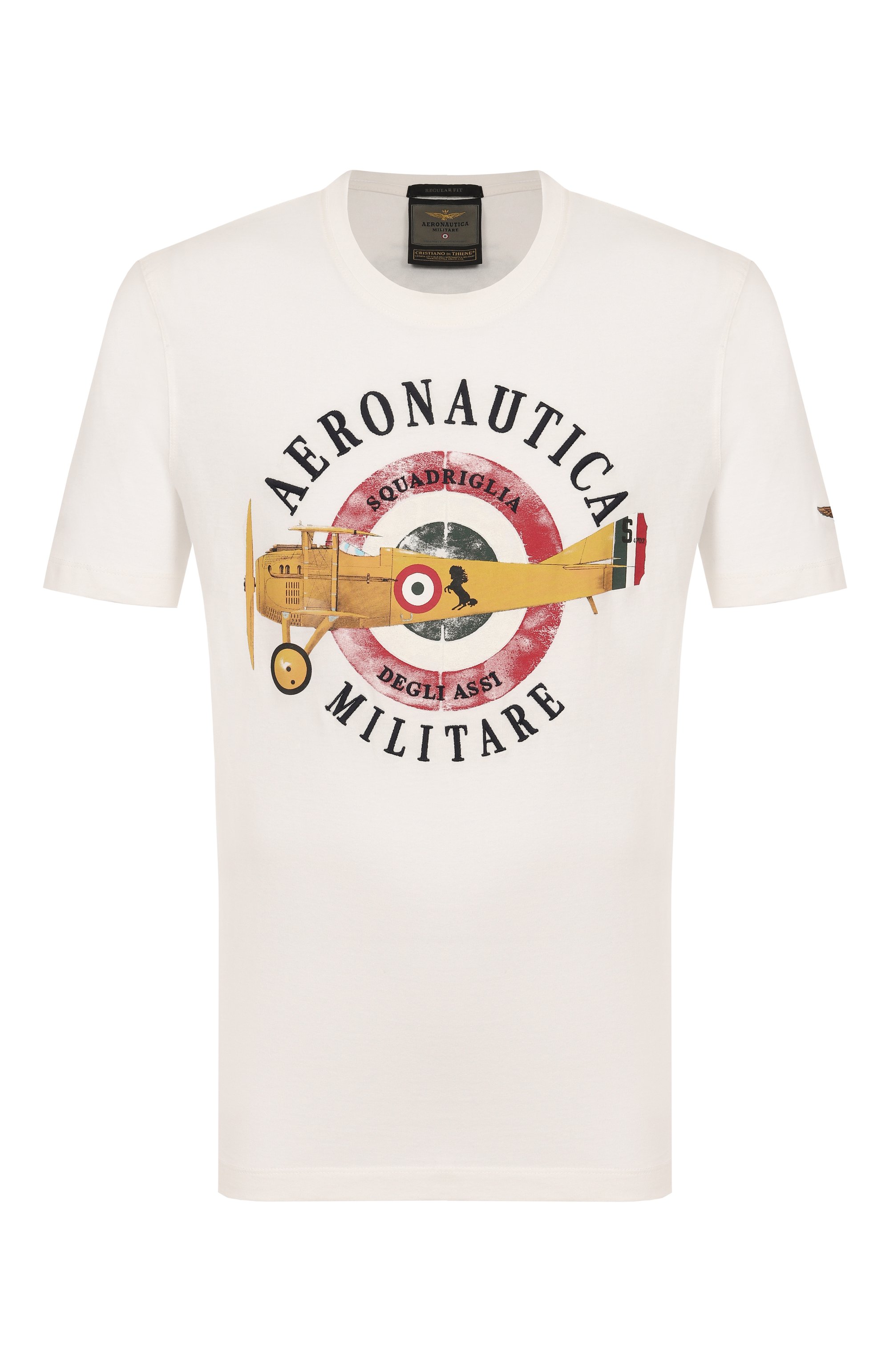 Хлопковая футболка AERONAUTICA MILITARE, арт. 251TS2414J641, фото 1