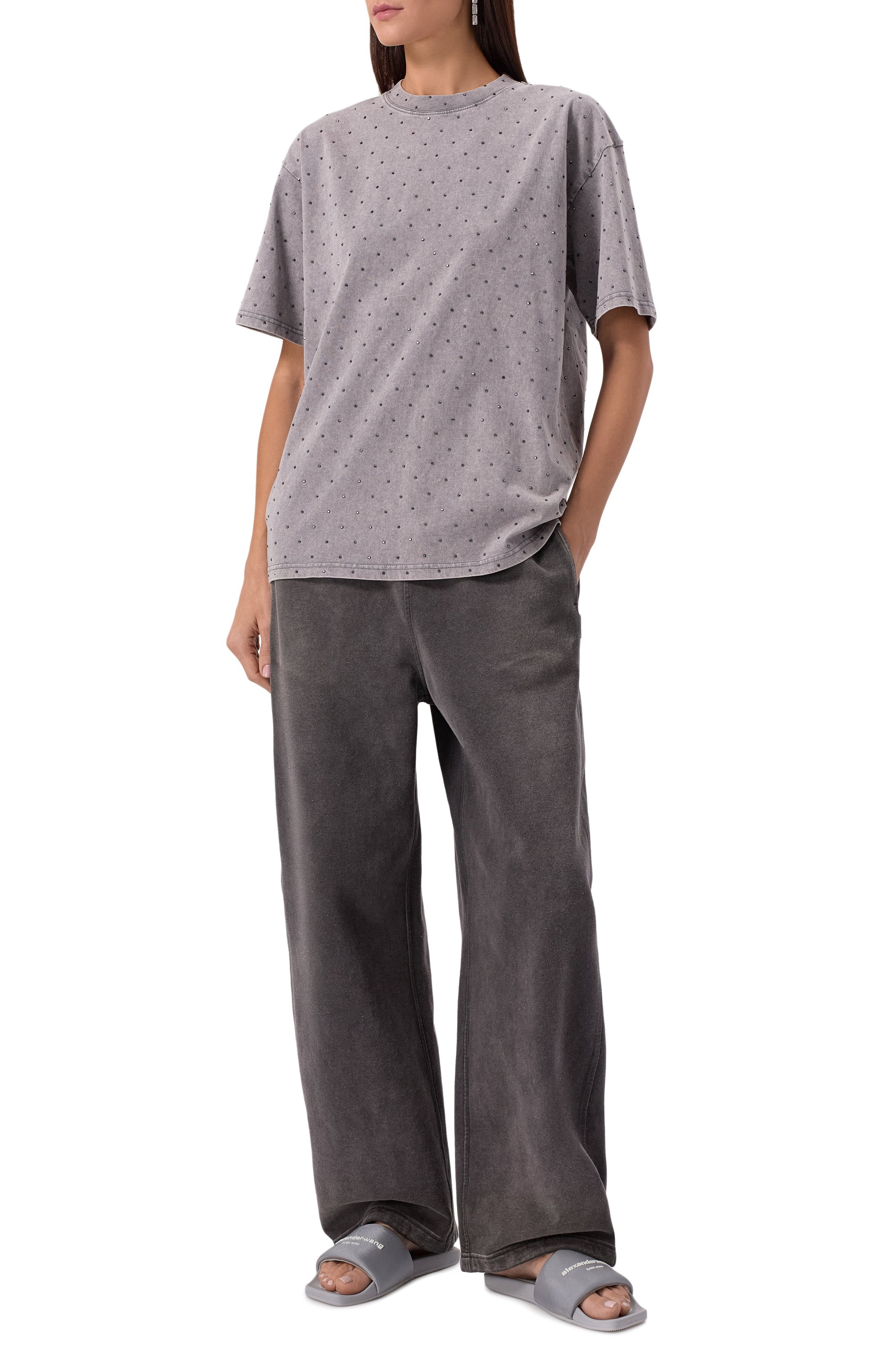 Хлопковые брюки ALEXANDERWANG.T, арт. 4CC1254011, фото 2