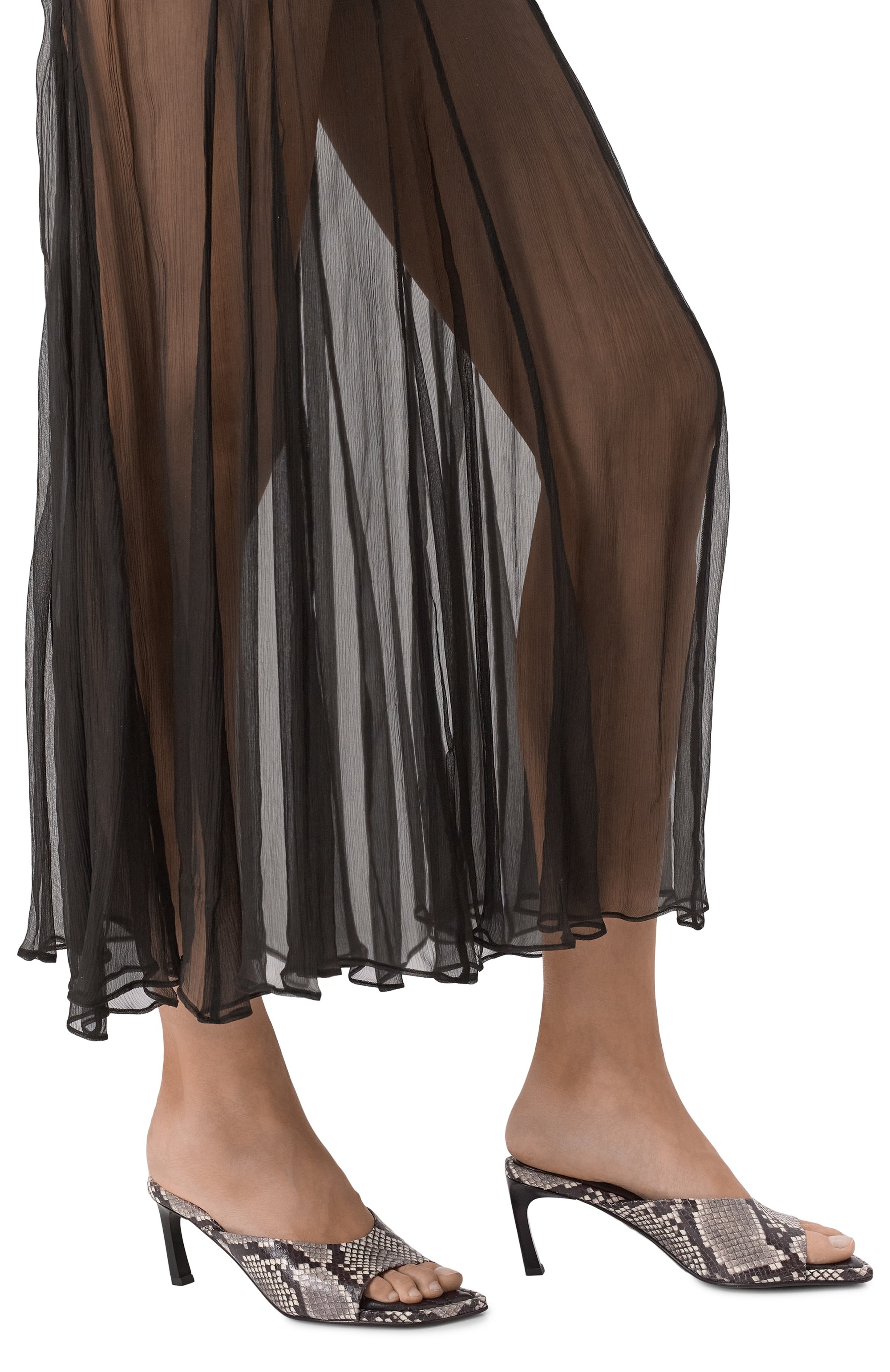 Кожаные мюли MATTIA CAPEZZANI серого цвета по цене 59950 руб., арт. W450/STAMPA, фото 3 Кожаные мюли MATTIA CAPEZZANI, арт. W450/STAMPA, фото 3