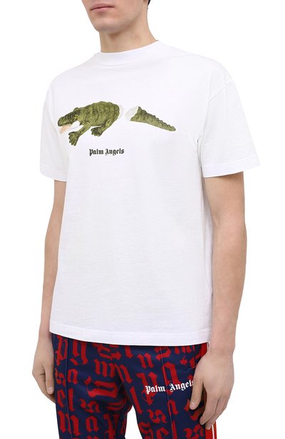 Хлопковая футболка PALM ANGELS, арт. PMAA001R21JER0020155, фото 3