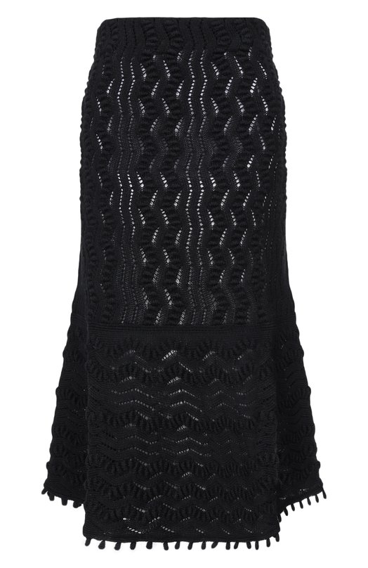 Хлопковая юбка Jil Sander J02MA0371/J15476 Чёрный J02MA0371/J15476