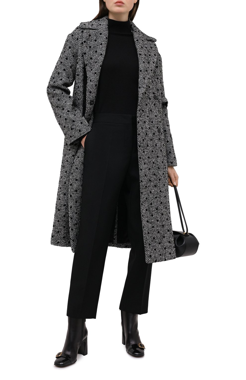Пальто ERMANNO ERMANNO SCERVINO серого цвета по цене 128500 руб., арт. 47T CP14 REF, фото 2 Пальто ERMANNO ERMANNO SCERVINO, арт. 47T CP14 REF, фото 2