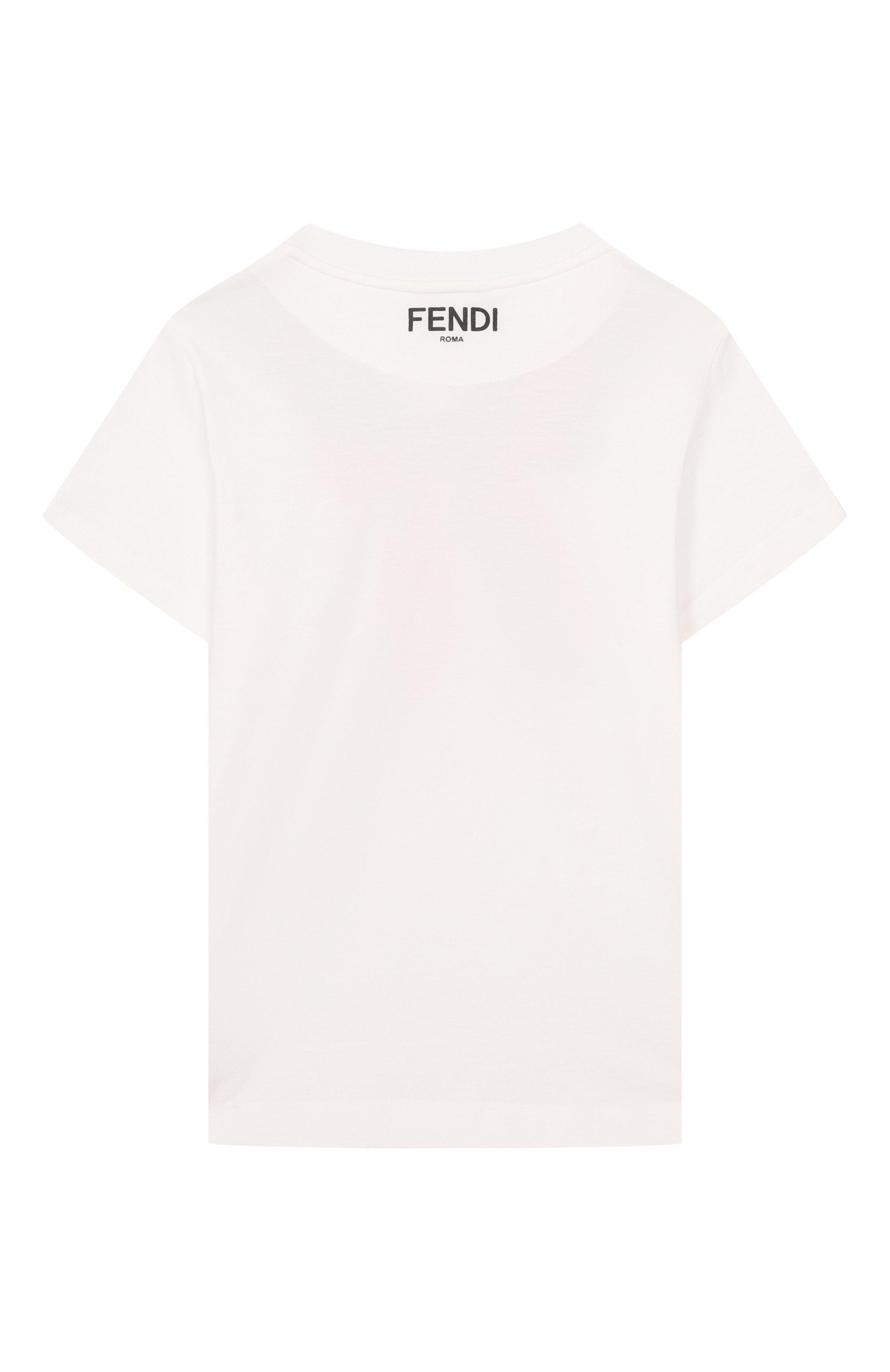 Хлопковая футболка FENDI, арт. JFI391/7AJ/8A-12+, фото 2