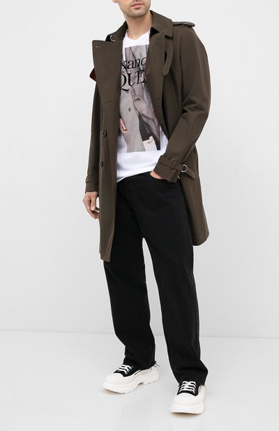 Хлопковая футболка ALEXANDER MCQUEEN, арт. 624171/QPZ61, фото 2