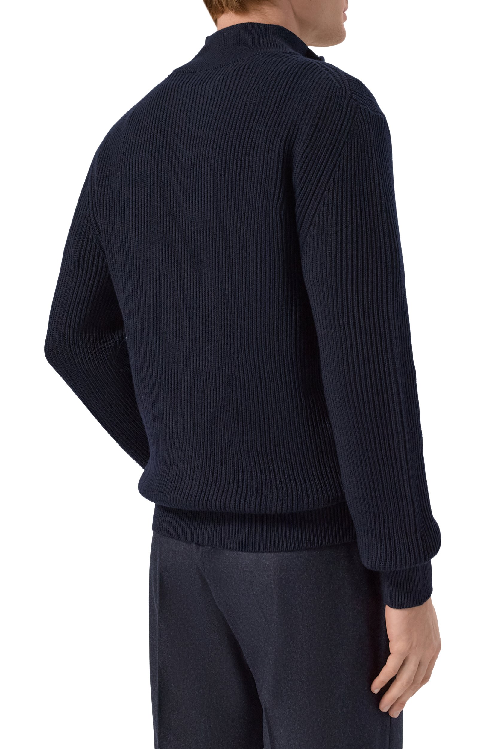 Шерстяной кардиган CORNELIANI темно-синего цвета по цене 115500 руб., арт. 28M586/2A25158, фото 4 Шерстяной кардиган CORNELIANI, арт. 28M586/2A25158, фото 4
